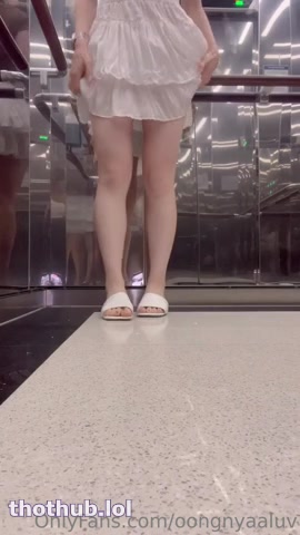 OnlyFans leaked oongnyaaluv naked in public elevator on HDthot