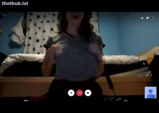 Alyssa At Night Skype 2